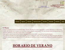 Tablet Screenshot of museodelaescuelarural.com